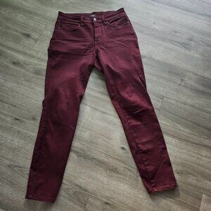 NYDJ Ami Skinny Legging Burgundy M38Z2021 Jeans Lift & Tuck Size 6